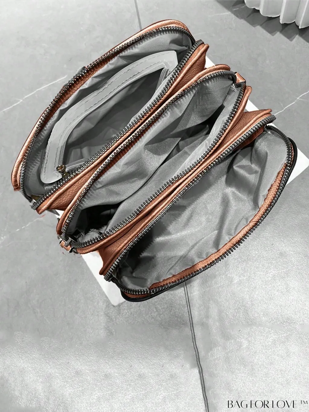 BagForLove - Womens 3-Layer Small Satchel: Fashionable Crossbody Bag with Removable Strap - Ideal Mothers Day Gift