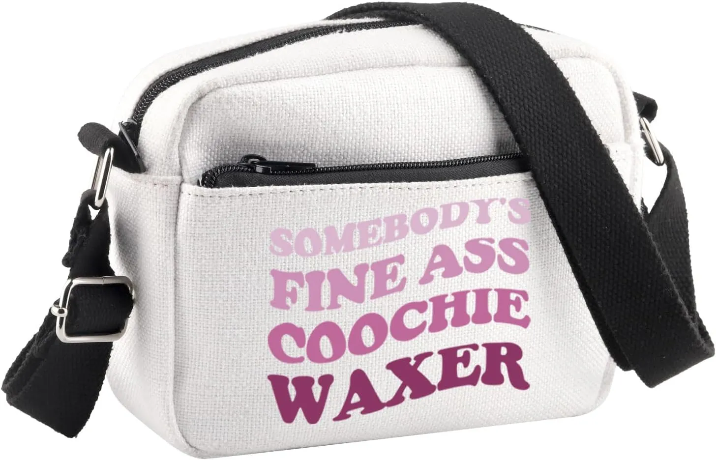BDPWSS Esthetician Gift Wax Technician Gift Brazilian Wax Gift Somebody's Fine Ass Coochie Waxer Crossbody Bag