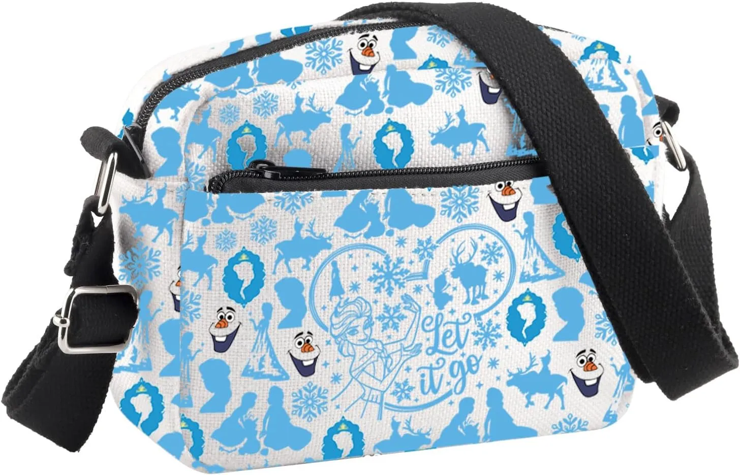 BDPWSS Princess Elsa Crossbody Bag Princess Elsa Lover Gift Elsa & Anna Fan Gift Let It Go Shoulder Bag Movie Lover Gift
