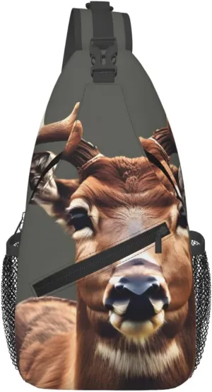 Beauty Deer Print Stylish and Practical Crossbody Bag for All Your Travel and Daily Use