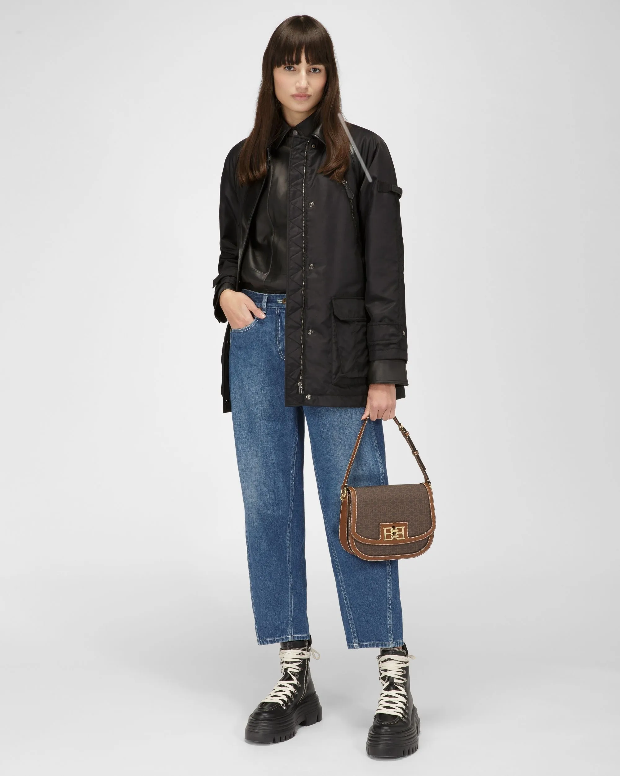 Beckie Tpu Crossbody Bag In Brown