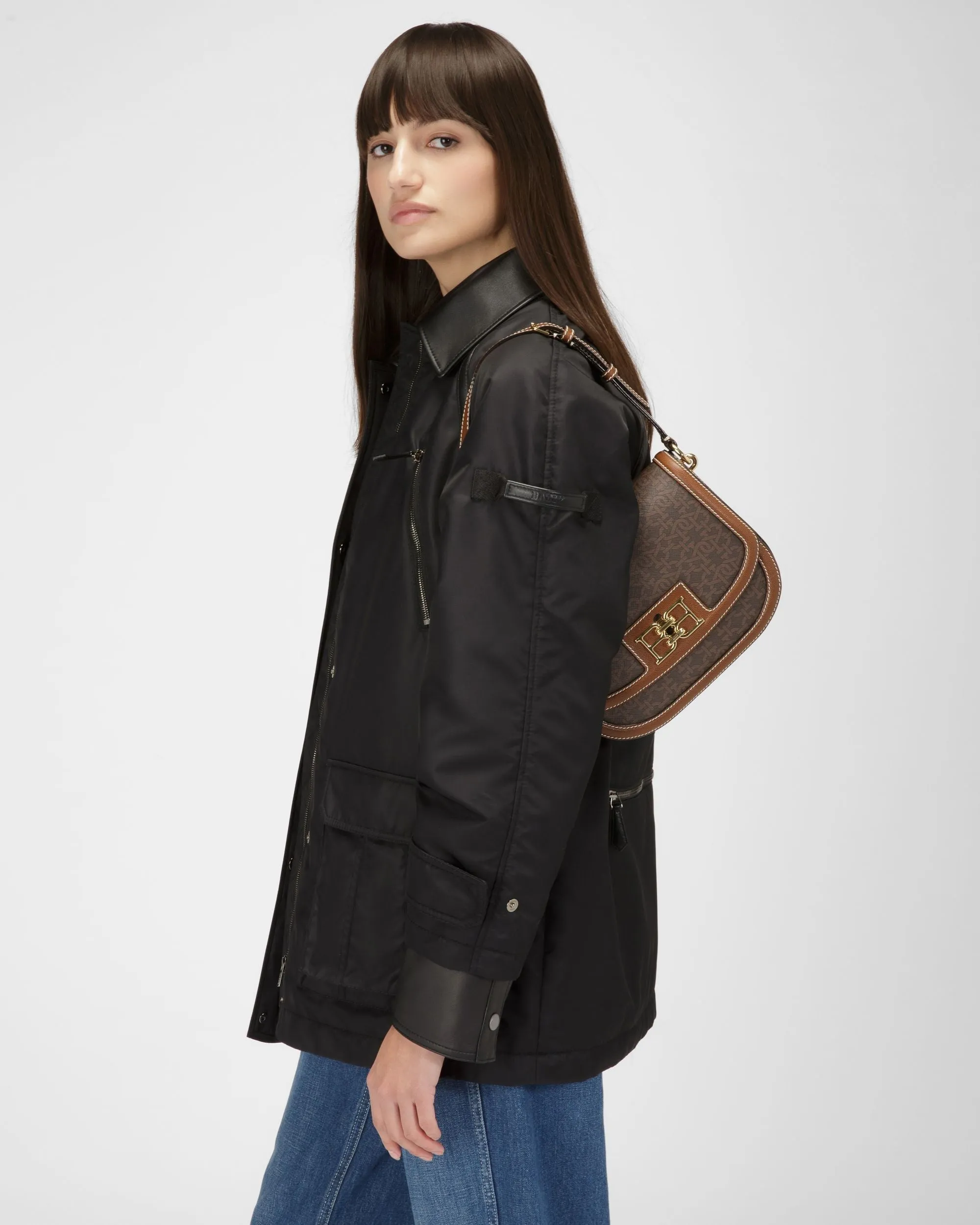 Beckie Tpu Crossbody Bag In Brown