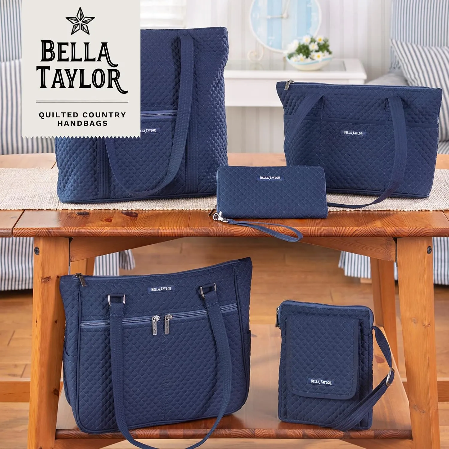 Bella Taylor Mini Crossbody Purse with Built In Wallet