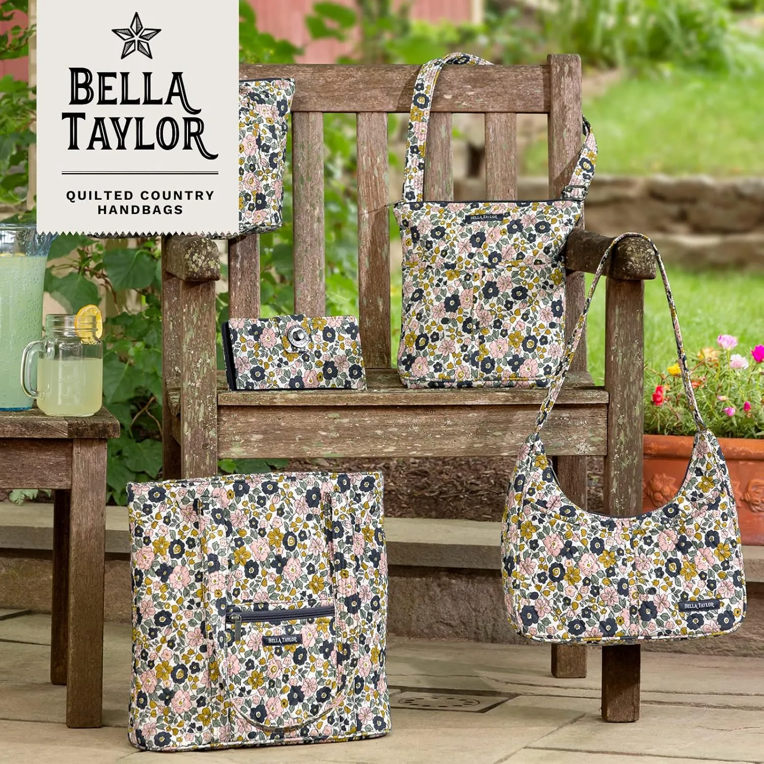 Bella Taylor Mini Crossbody Purse with Built In Wallet