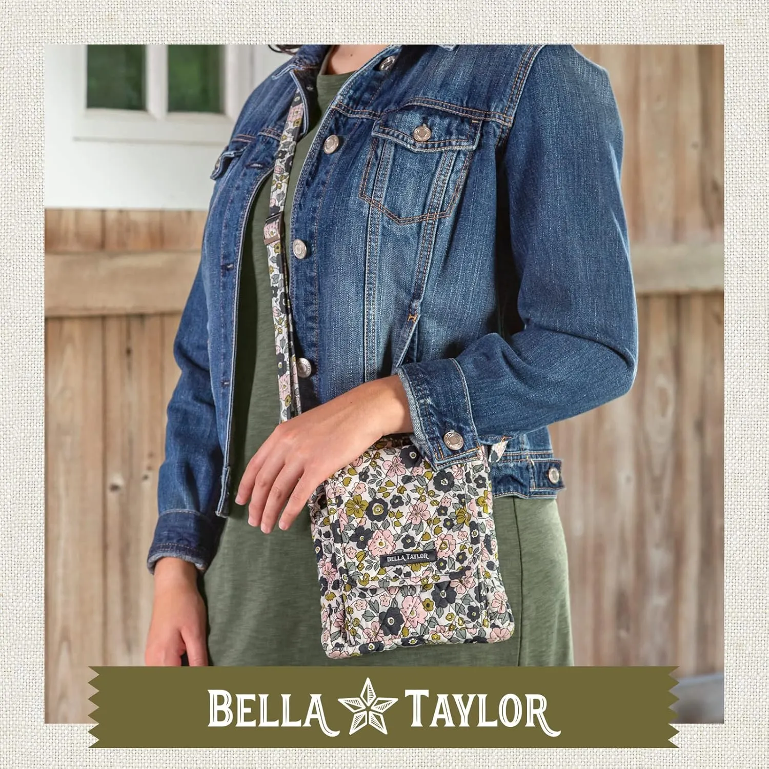 Bella Taylor Mini Crossbody Purse with Built In Wallet
