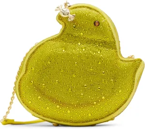 Betsey Johnson x Peeps Rhinestone Chick Crossbody, Yellow