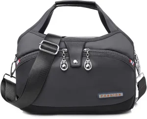 Blaciokamith Tote Bag, Waterproof Oxford Cloth Simple Messenger Bag，Blaciokamith Soft Side Lightweight Underseat Tote Bag