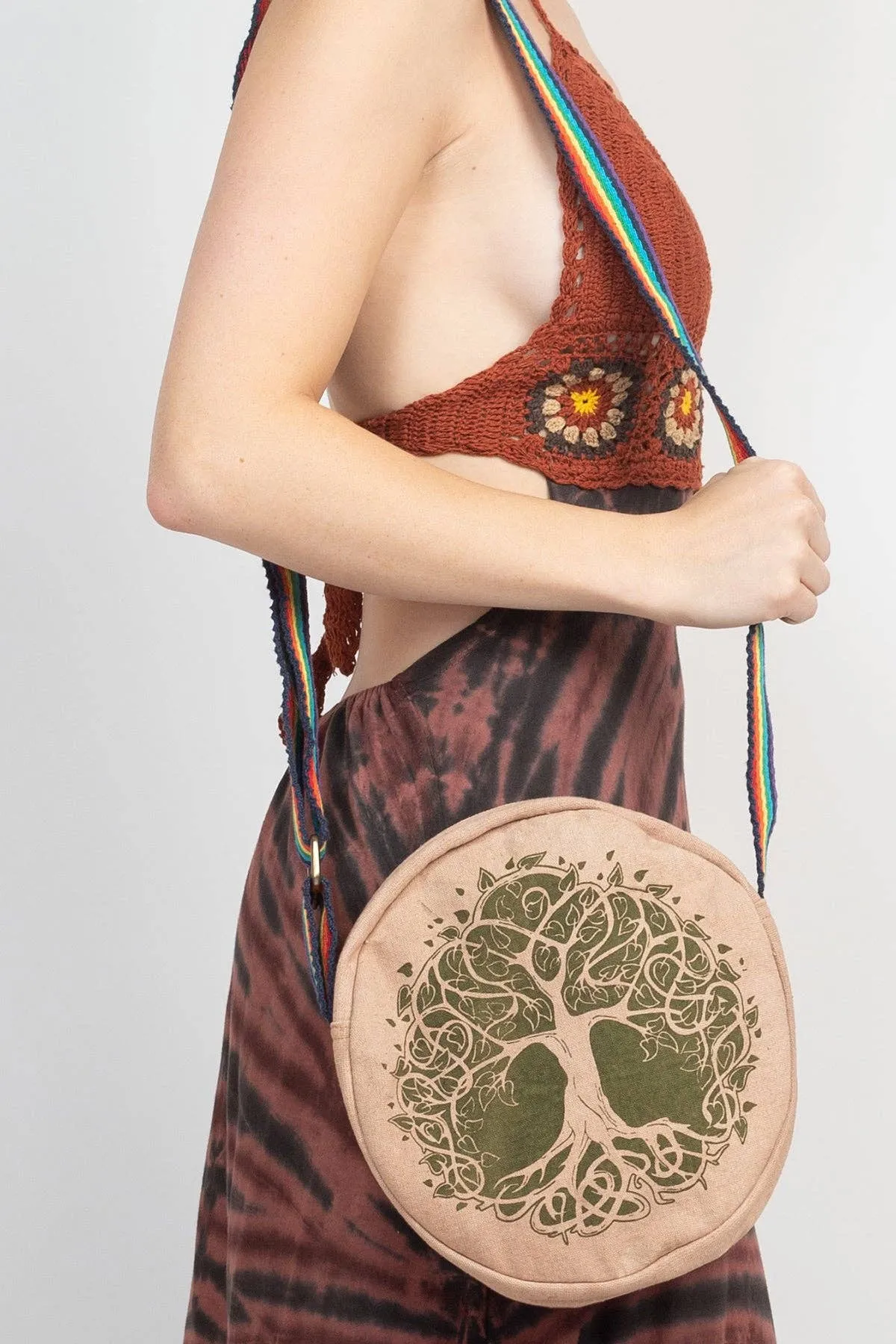 *Bohemian Round Crossbody Bag