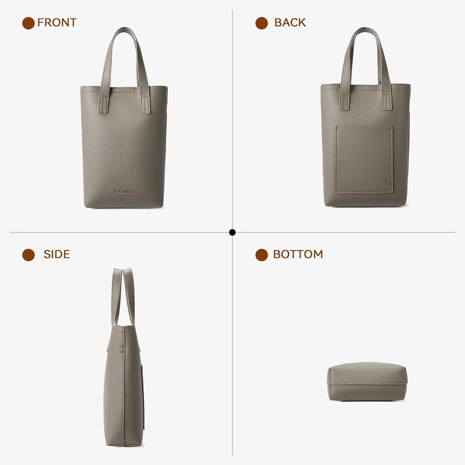 BOSTANTEN Small Crossbody Purse for Women Mini Tote Bag Top Handle Shoulder Bag Compact Handbags with Adjustable Strap