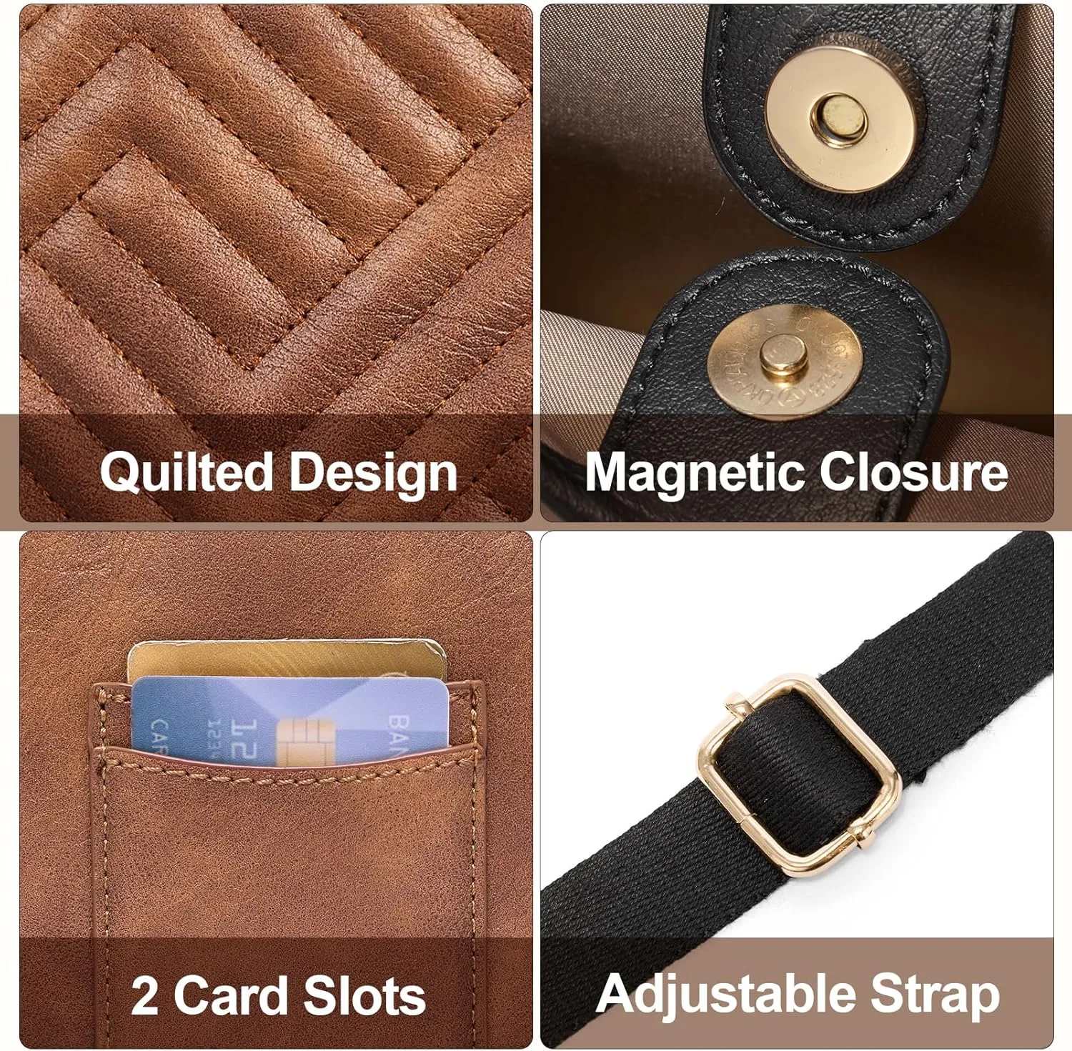 BOSTANTEN Small Crossbody Purse for Women Mini Tote Bag Top Handle Shoulder Bag Compact Handbags with Adjustable Strap