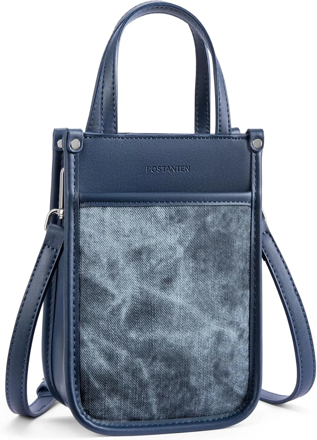 BOSTANTEN Small Crossbody Purse for Women Mini Tote Bag Top Handle Shoulder Bag Compact Handbags with Adjustable Strap