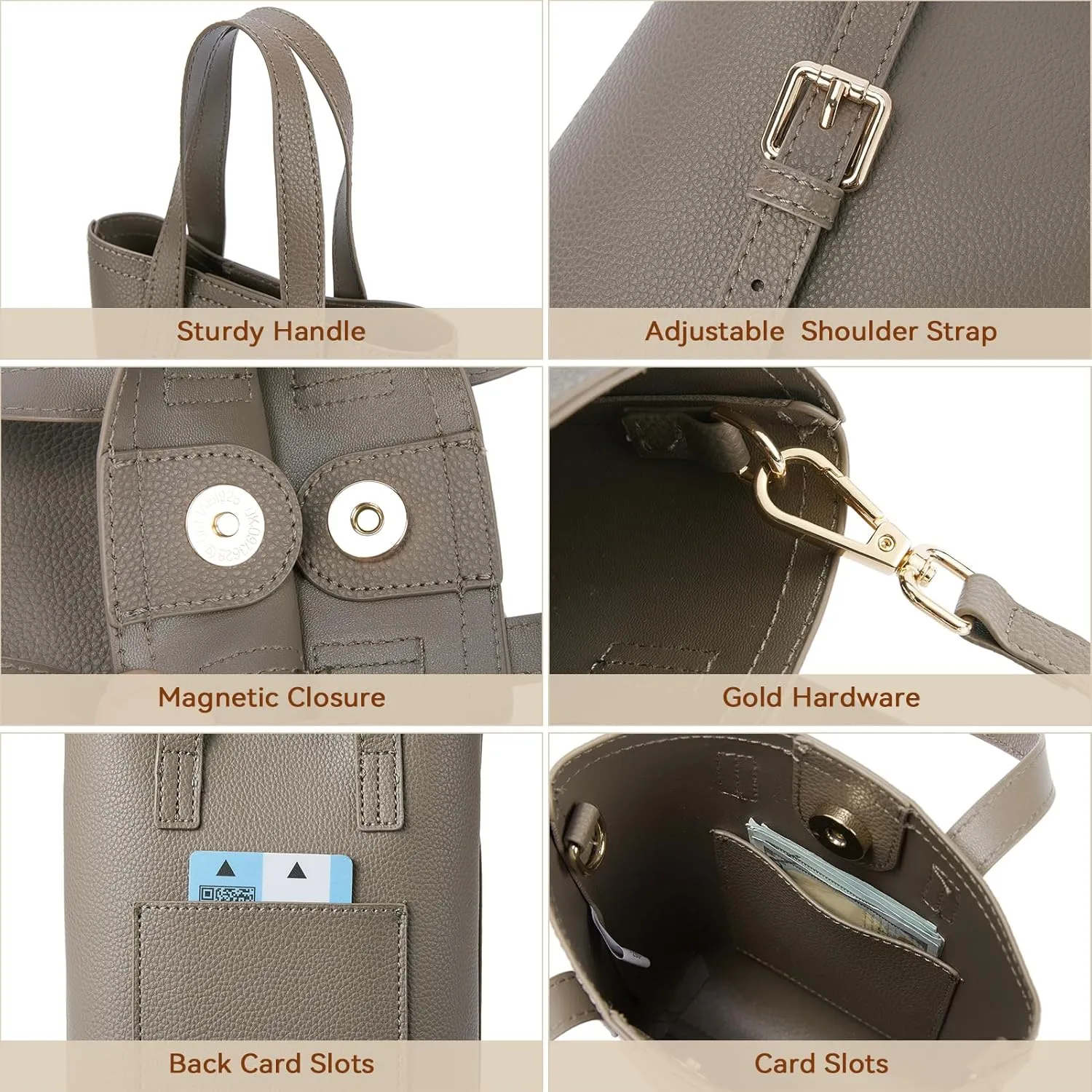 BOSTANTEN Small Crossbody Purse for Women Mini Tote Bag Top Handle Shoulder Bag Compact Handbags with Adjustable Strap