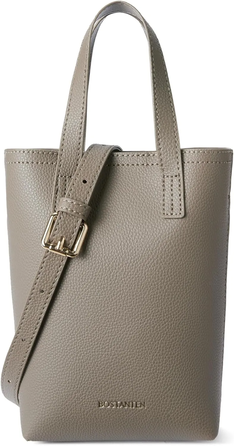BOSTANTEN Small Crossbody Purse for Women Mini Tote Bag Top Handle Shoulder Bag Compact Handbags with Adjustable Strap