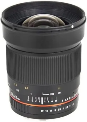 Bower Ultra-Fast Wide-Angle 24mm Focus 1.4 Lens for Nikon (SLY2414N)