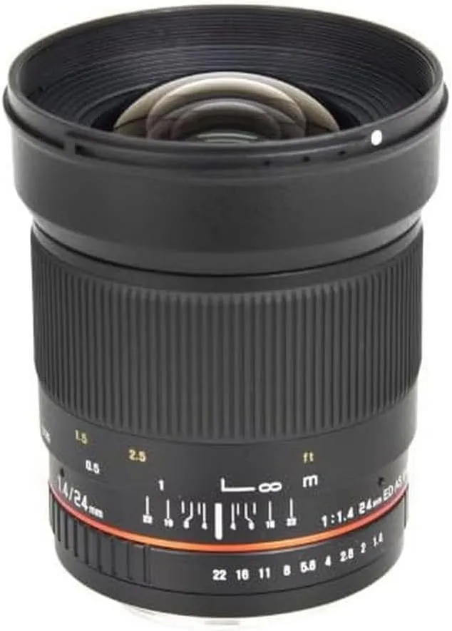 Bower Ultra-Fast Wide-Angle 24mm Focus 1.4 Lens for Nikon (SLY2414N)