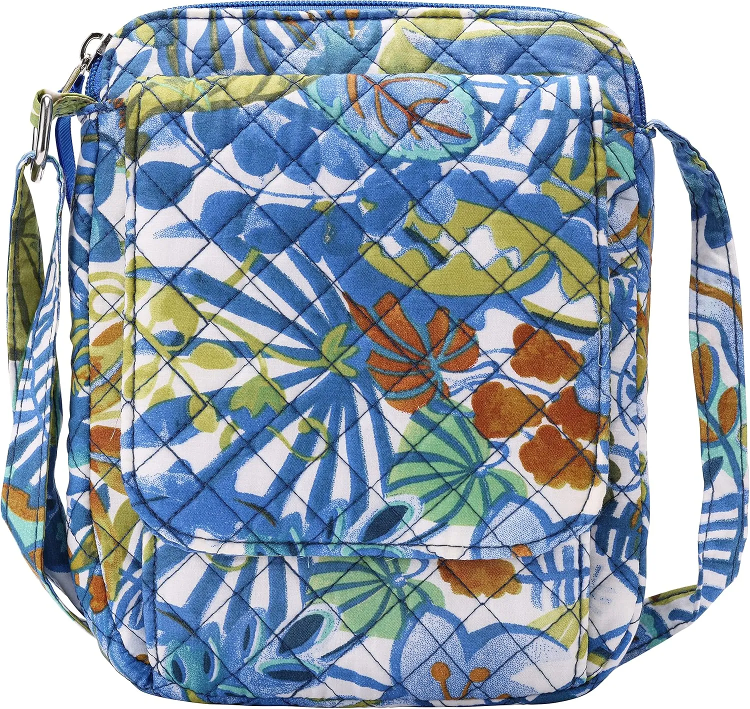 Brentano Cotton quilted Small crossbody wallet purse