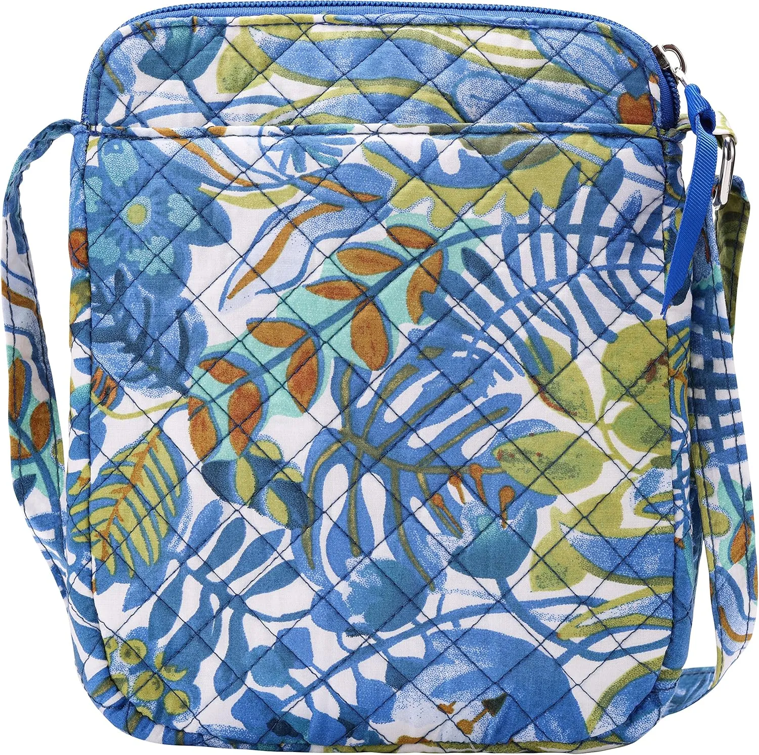 Brentano Cotton quilted Small crossbody wallet purse