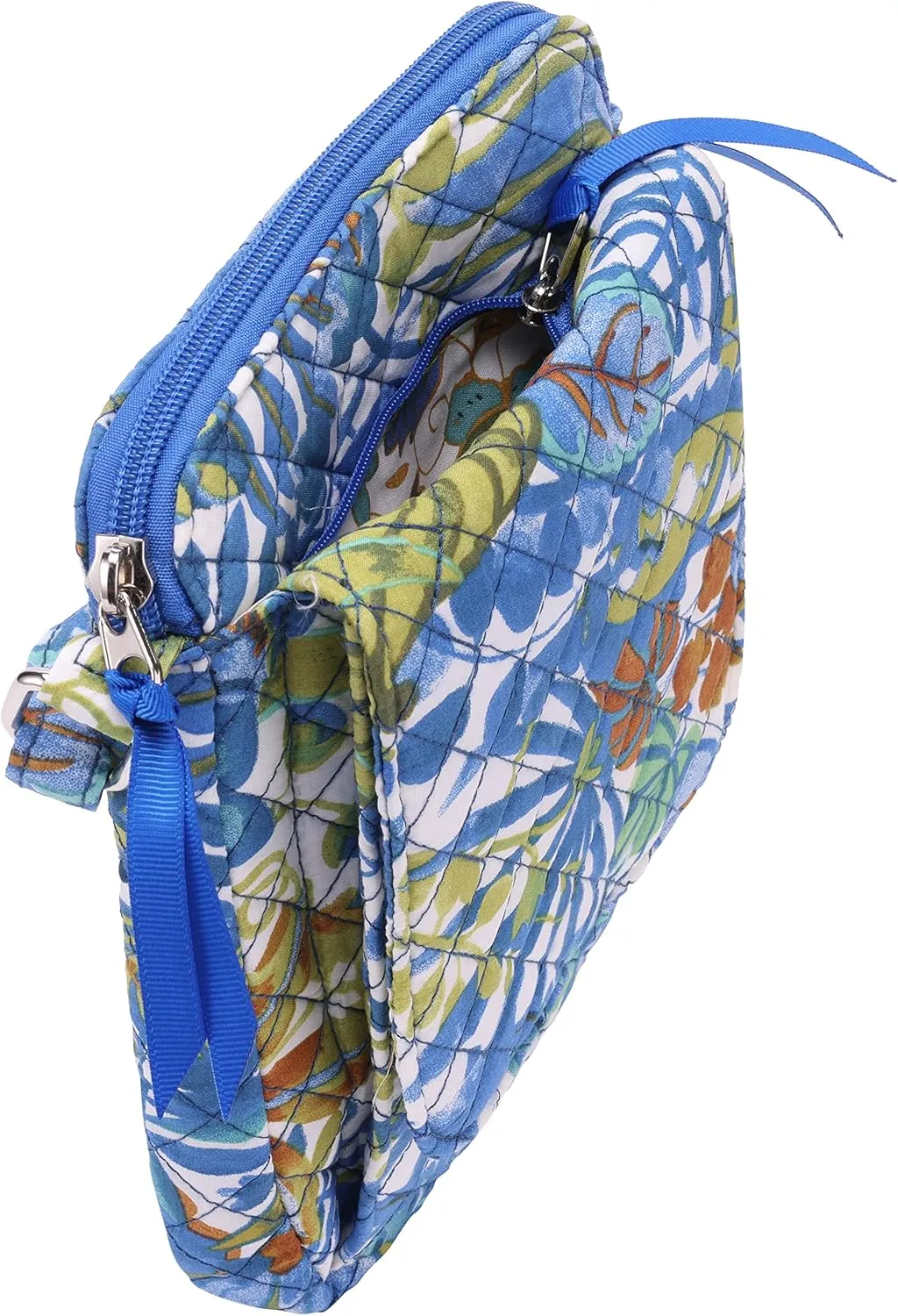 Brentano Cotton quilted Small crossbody wallet purse