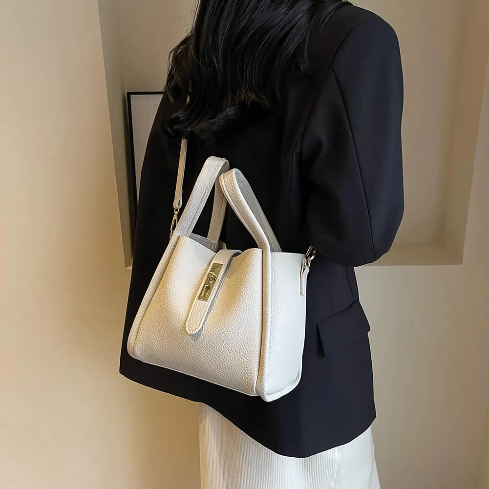 Bucket Bag for Women,Trendy Bucket Crossbody Bag Small Vintage Elegant Tote Bag Women's Shoulder Handbags Cluth Purse