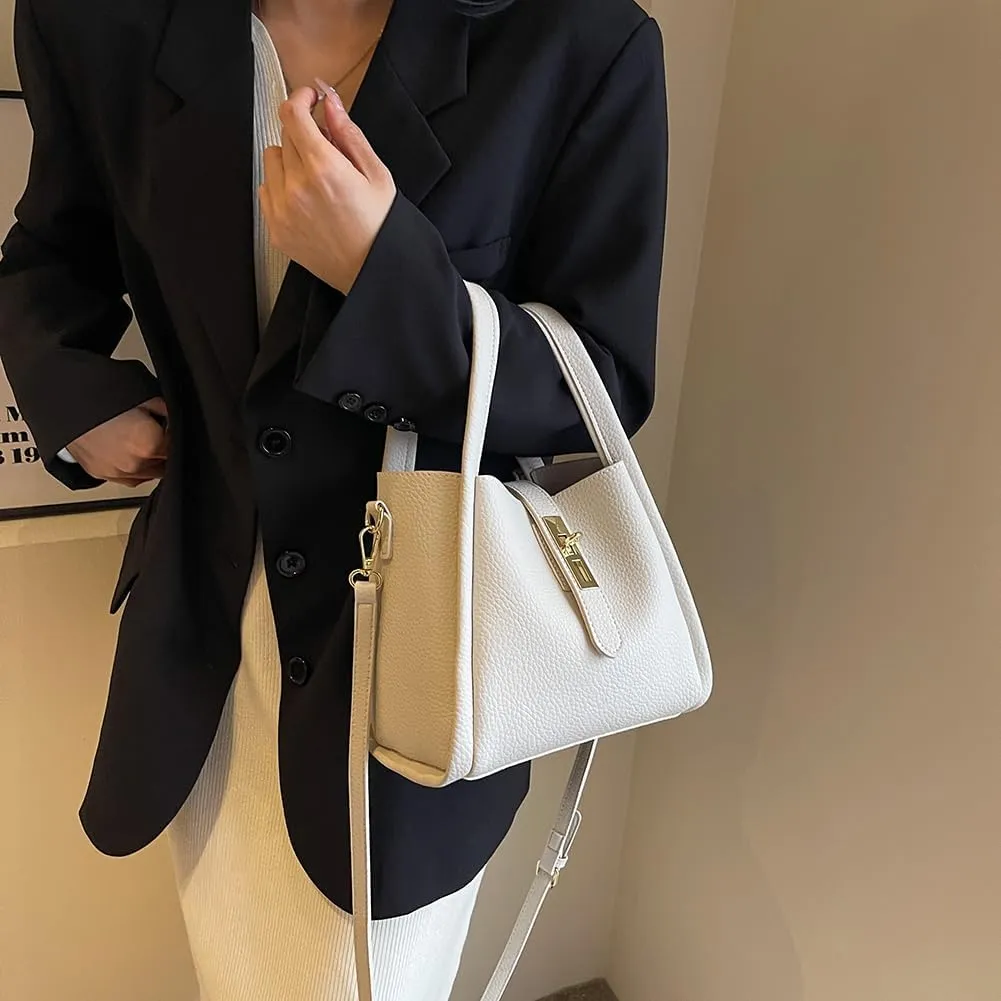 Bucket Bag for Women,Trendy Bucket Crossbody Bag Small Vintage Elegant Tote Bag Women's Shoulder Handbags Cluth Purse