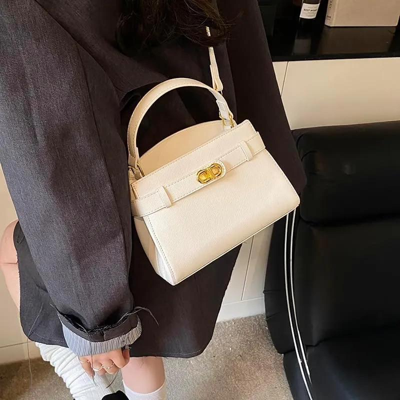 Bucket Bags for Women Crossbody Top Handle Bag Mini Bucket Purse Elegant Hobo Tote Handbag Faux Leather Shoulder Bag