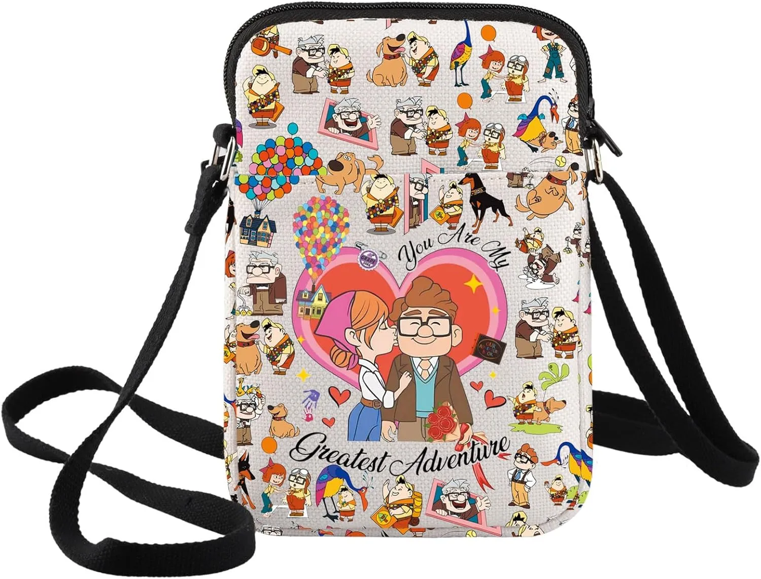 BWWKTOP Up Movie Crossbody Bag Ellie & Carl Fans Gifts You Are My Greatest Adventure Shoulder Bag Kevin Up Merch
