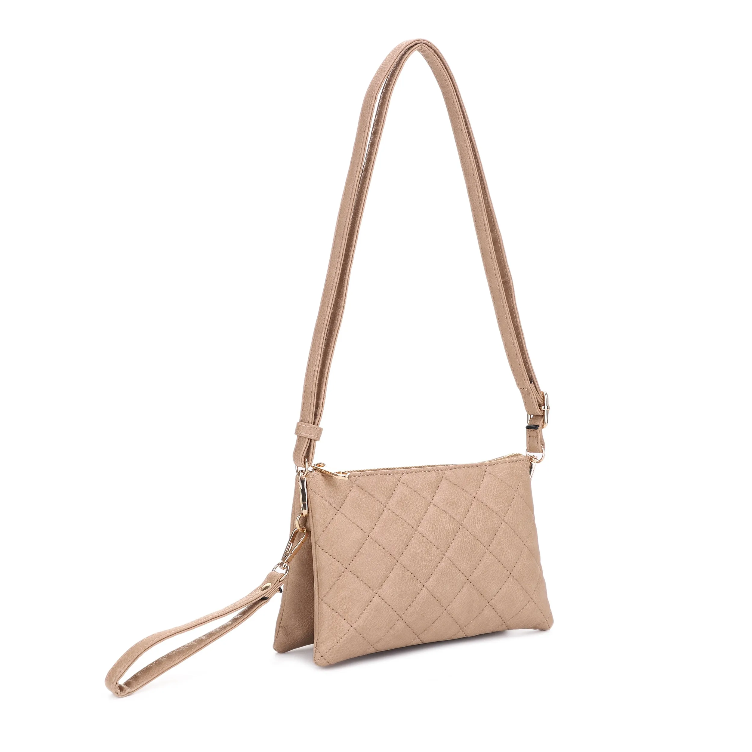 Callie Diamond Quilted Crossbody