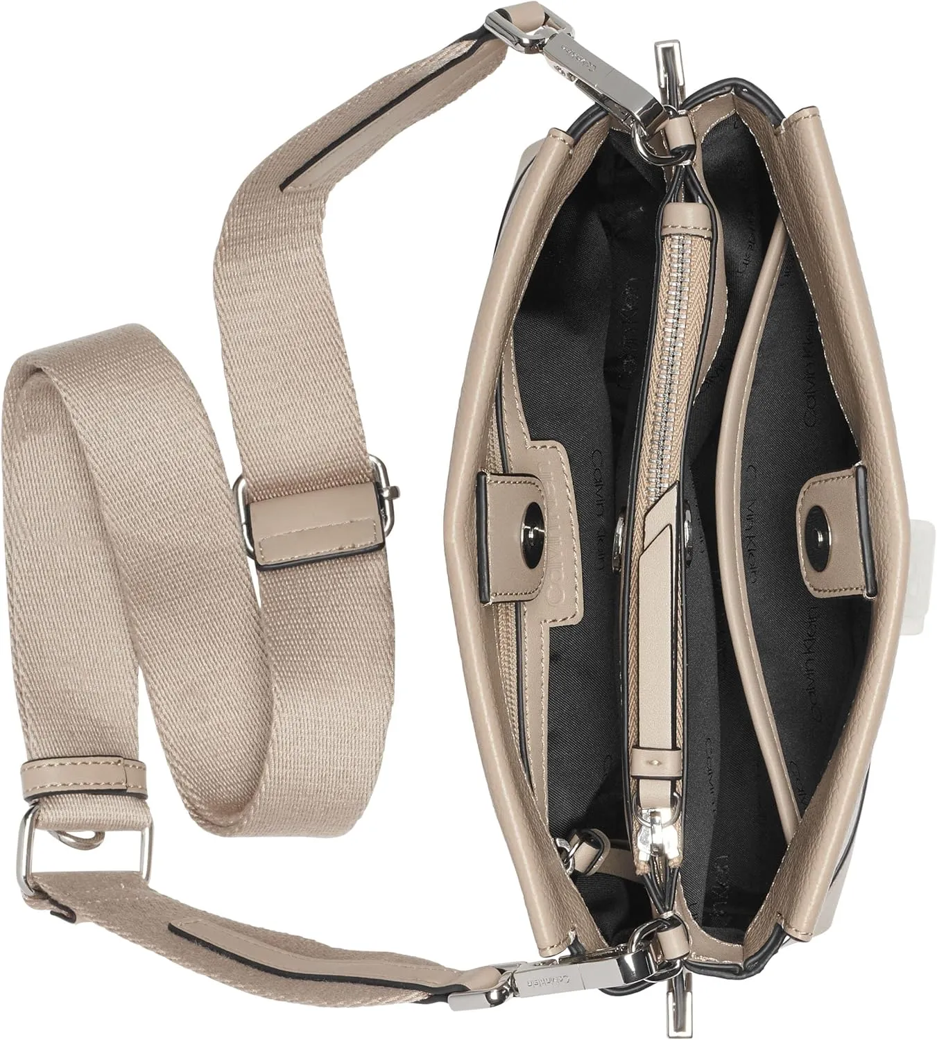 Calvin Klein Bianca Triple Compartment Crossbody