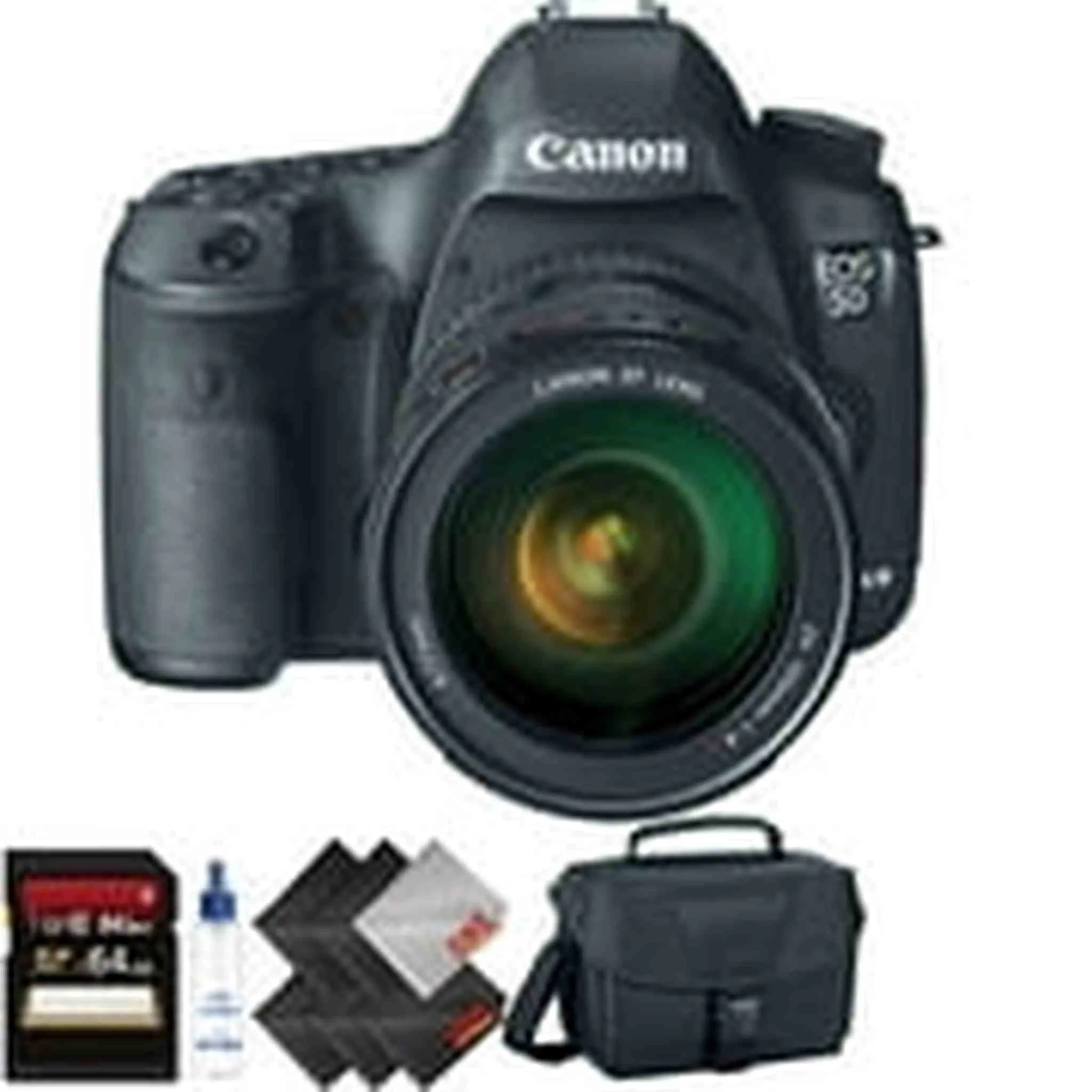 Canon EOS 5D Mark III DSLR Camera with 24-105mm Lens   64GB Memory Card   2 Year Accidental Warranty Bundle