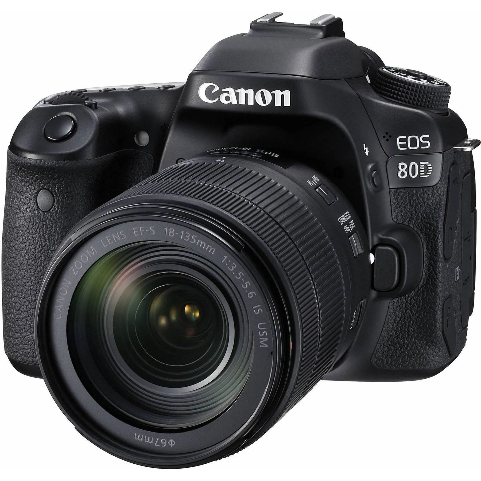 Canon EOS 80D DSLR Camera with 18-135mm STM Lens & 55-250mm is STM Lens   LED   UV FLD CPL Filter Kit Ultimate Bundle