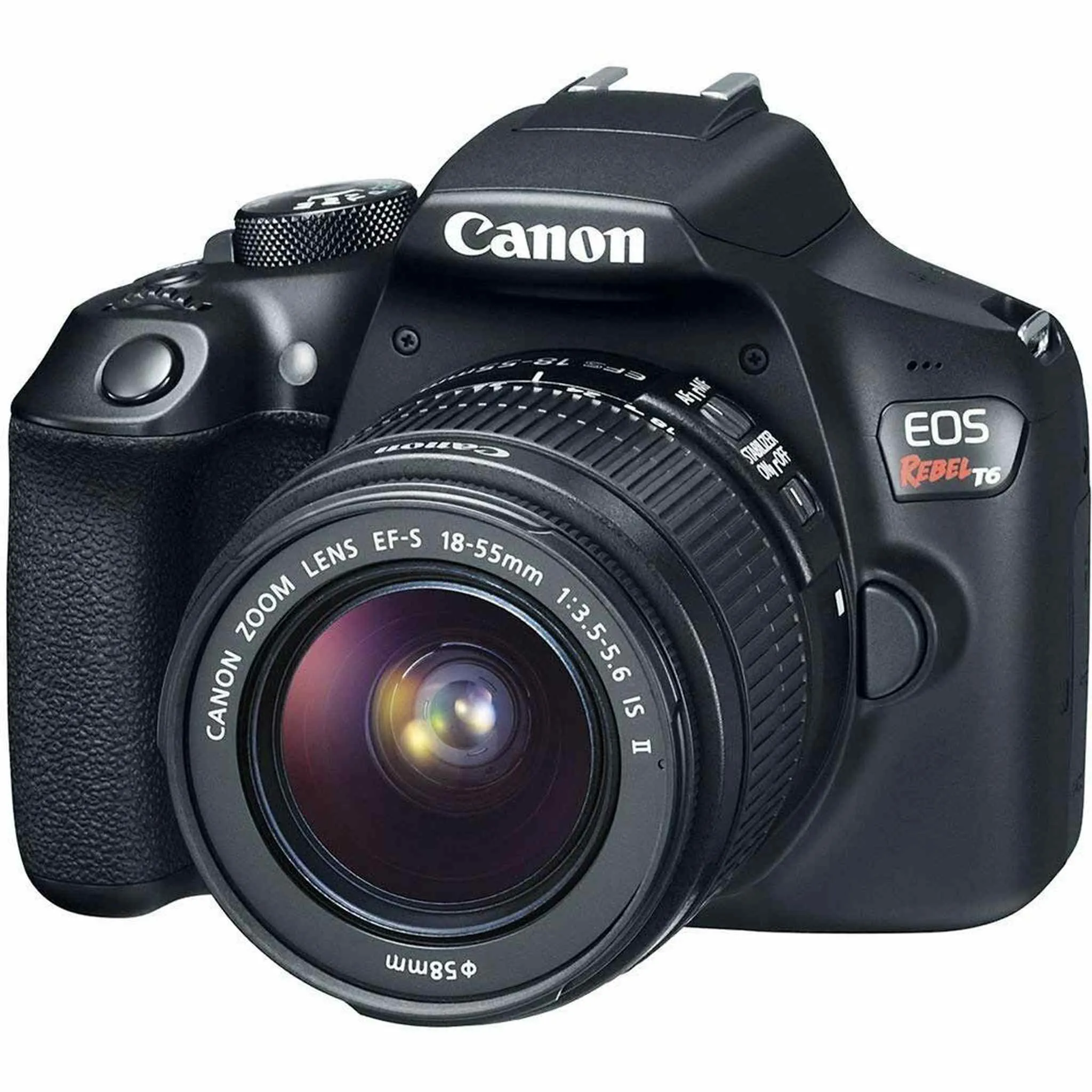 Canon EOS Rebel T6 DSLR Camera 18-55mm is Lens & 55-250mm is STM Lens   Flexible Tripod   UV Protection Filter   Profess