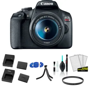 Canon EOS Rebel T7 EF-S 18-55mm IS II Kit with Extra Battery and Charger   More - International Model