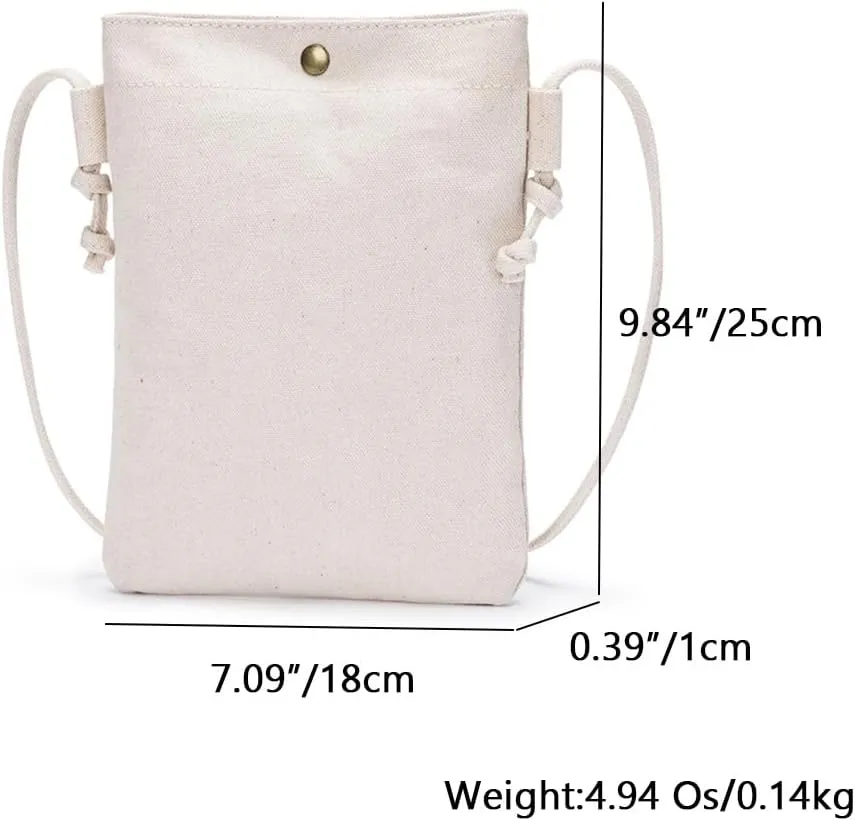 Canvas bag women's single shoulder new small bag Korean oblique collapse fresh Harajuku mobile phone bag
