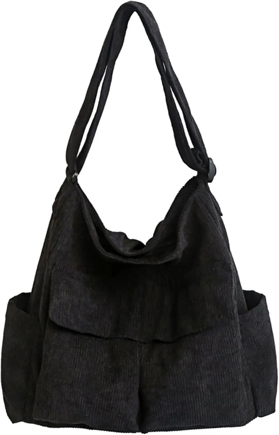 Canvas Crossbody Bag Corduroy Multi-Pocket Shoulder Tote 2025 Unisex College Casual Couple Daily Bag Work