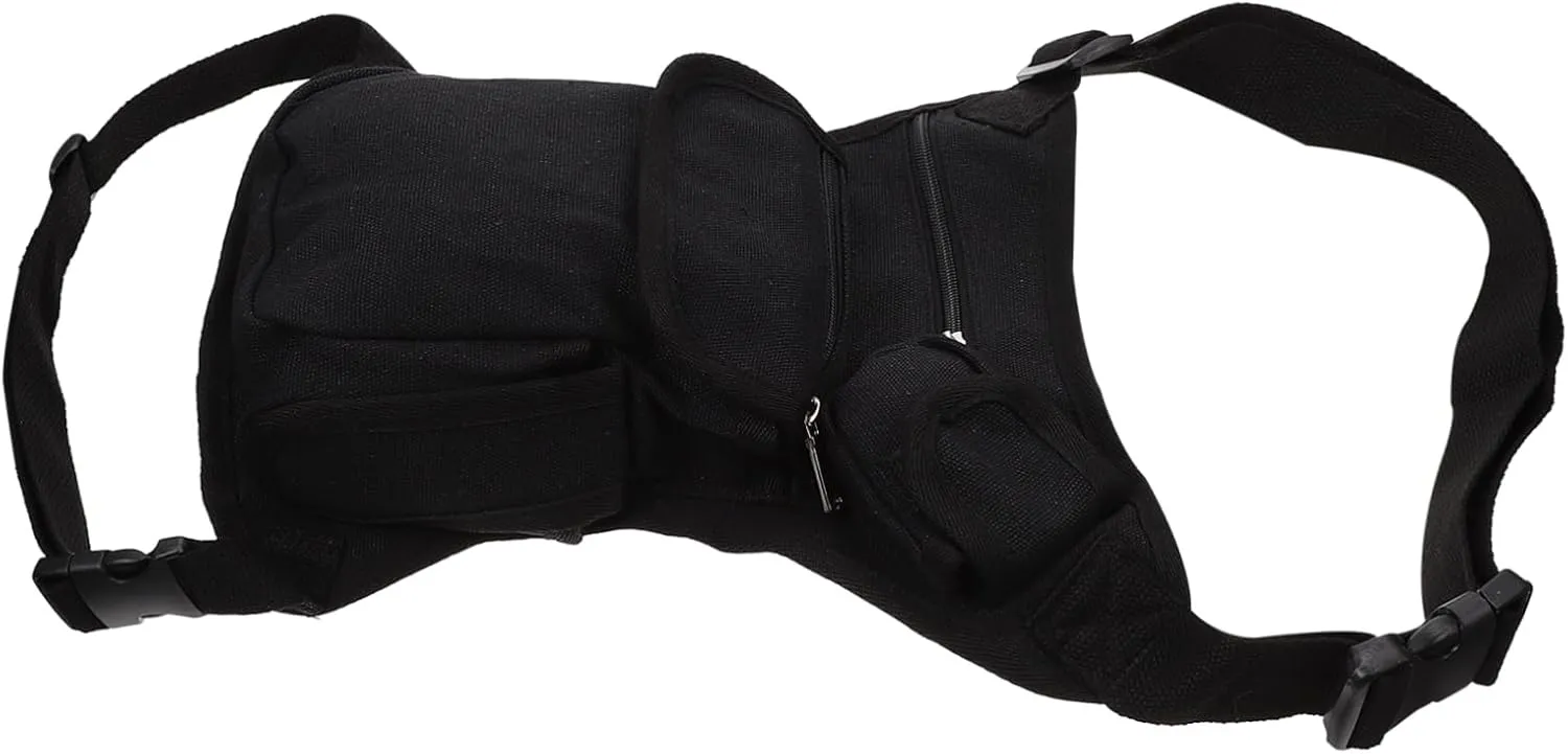 Canvas Thigh Bag Outdoor Leg Bag Large Capacity for Phone Keys More for Hikers