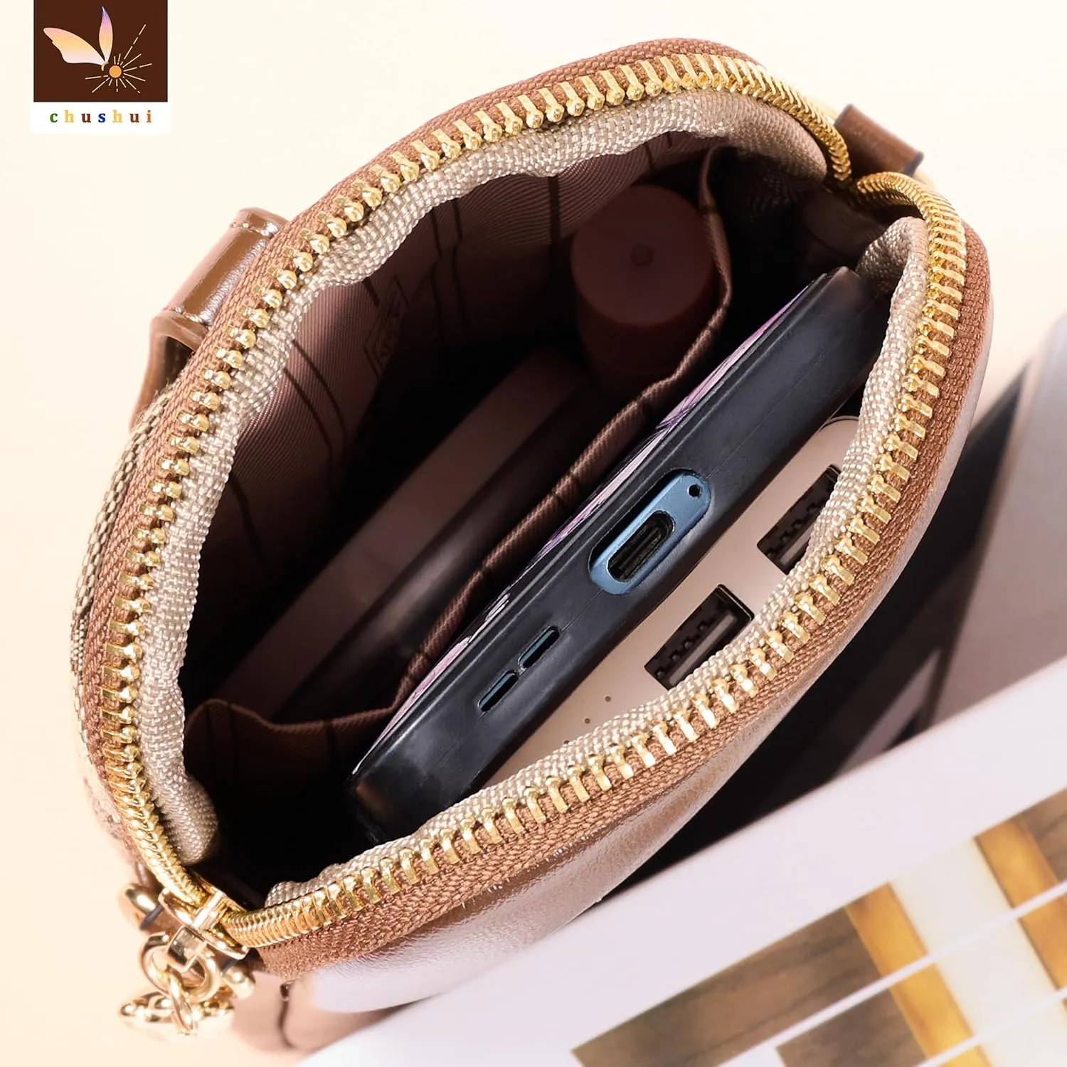Cell Phone Purse,Small Crossbody Bag for Women,Cute Leather Handbag with Adjustable Strap for Travel Work Daily