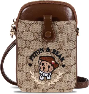 Cell Phone Purse,Small Crossbody Bag for Women,Cute Leather Handbag with Adjustable Strap for Travel Work Daily