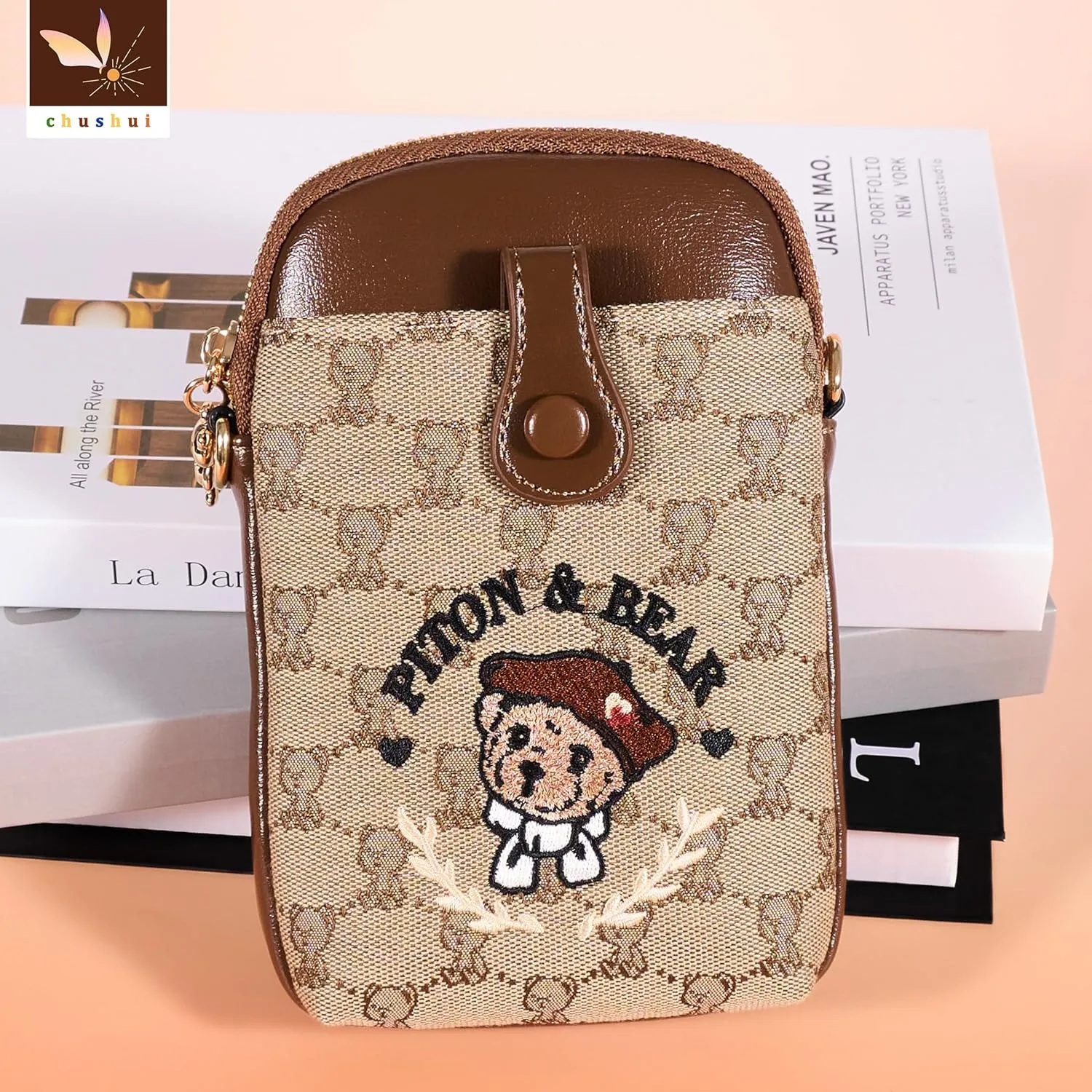 Cell Phone Purse,Small Crossbody Bag for Women,Cute Leather Handbag with Adjustable Strap for Travel Work Daily