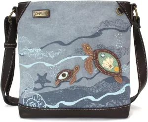 CHALA Canvas Crossbody Women Mid-Size Crossbody Shoulder Purse with Adjustable Strap