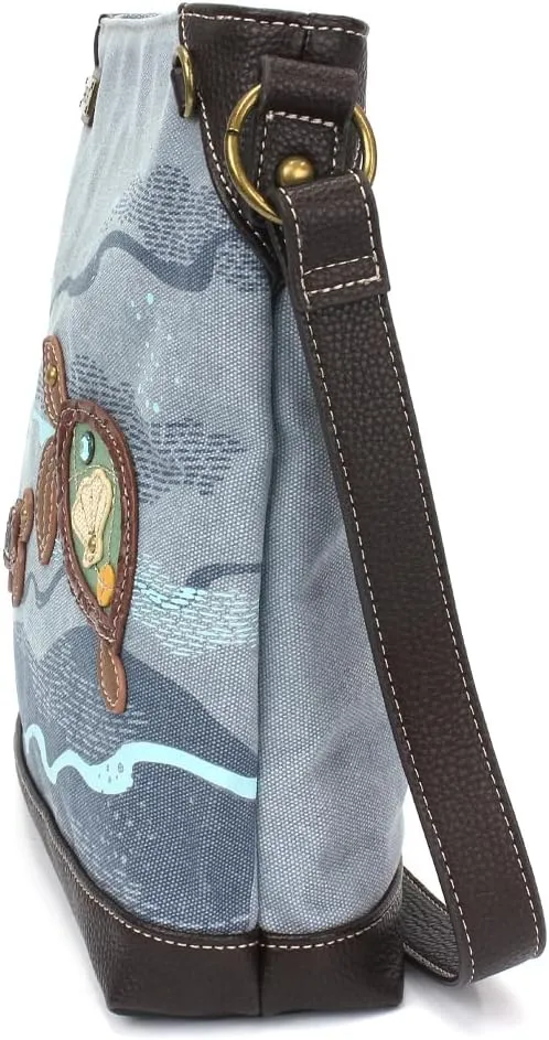 CHALA Canvas Crossbody Women Mid-Size Crossbody Shoulder Purse with Adjustable Strap