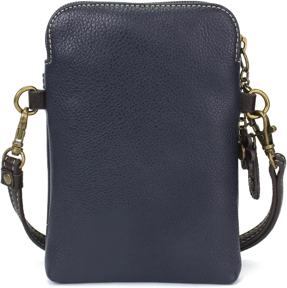 CHALA Cell Phone Crossbody Purse-Women PU Leather/Canvas Multicolor Handbag with Adjustable Strap