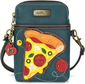 CHALA Cell Phone Crossbody Purse-Women PU Leather/Canvas Multicolor Handbag with Adjustable Strap