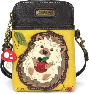 CHALA Cell Phone Crossbody Purse-Women PU Leather/Canvas Multicolor Handbag with Adjustable Strap