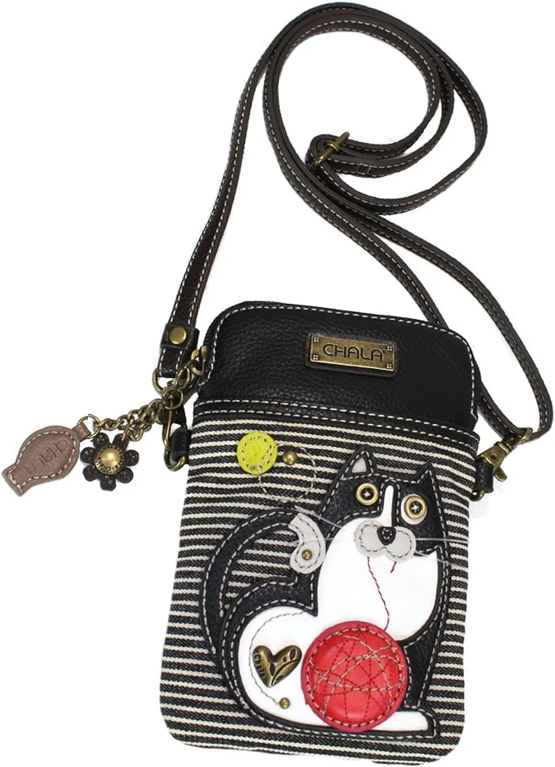 CHALA Cellphone Crossbody Handbag - Convertable Strap, Cat Lovers Gift