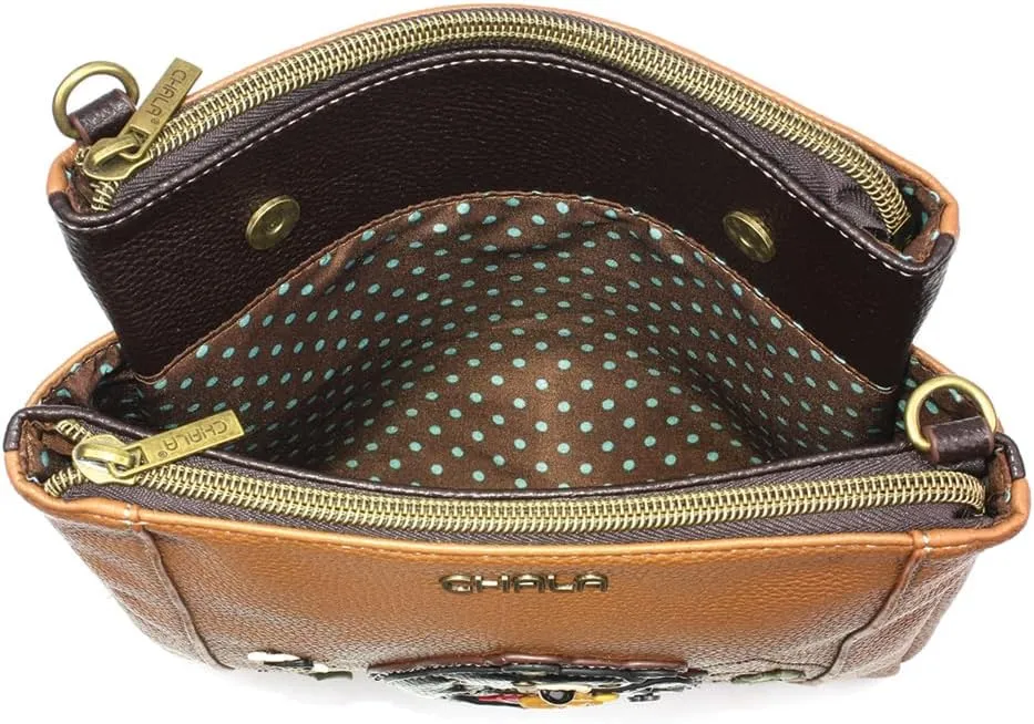CHALA Merry Messenger RFID Protected Women Faux Leather Shoulder Purse with Adjustable Crossbody Strap