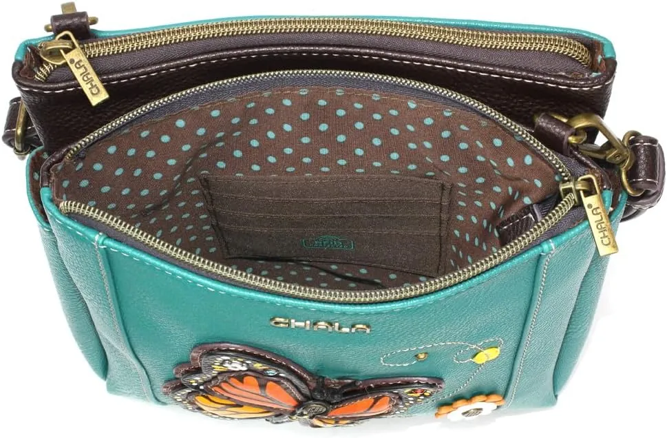 CHALA Merry Messenger RFID Protected Women Faux Leather Shoulder Purse with Adjustable Crossbody Strap