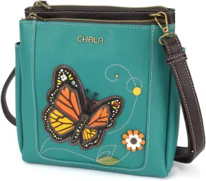 CHALA Merry Messenger RFID Protected Women Faux Leather Shoulder Purse with Adjustable Crossbody Strap