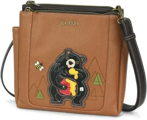 CHALA Merry Messenger RFID Protected Women Faux Leather Shoulder Purse with Adjustable Crossbody Strap