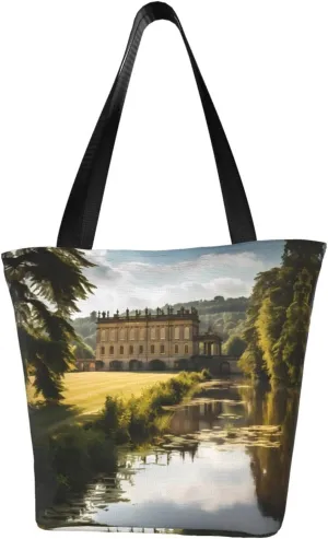 Chatsworth Estate Women's fashion shoulder bag, shopping handbag, suitable for weekend travel shopping shoulder bag messenger bag