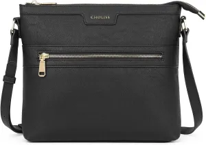 CHOLISS Large Crossbody Bags for Women, Medium Size Purses for Women with Vegan Leather